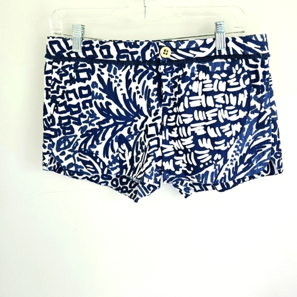 Lilly Pulitzer Adie navy white shorts NWT